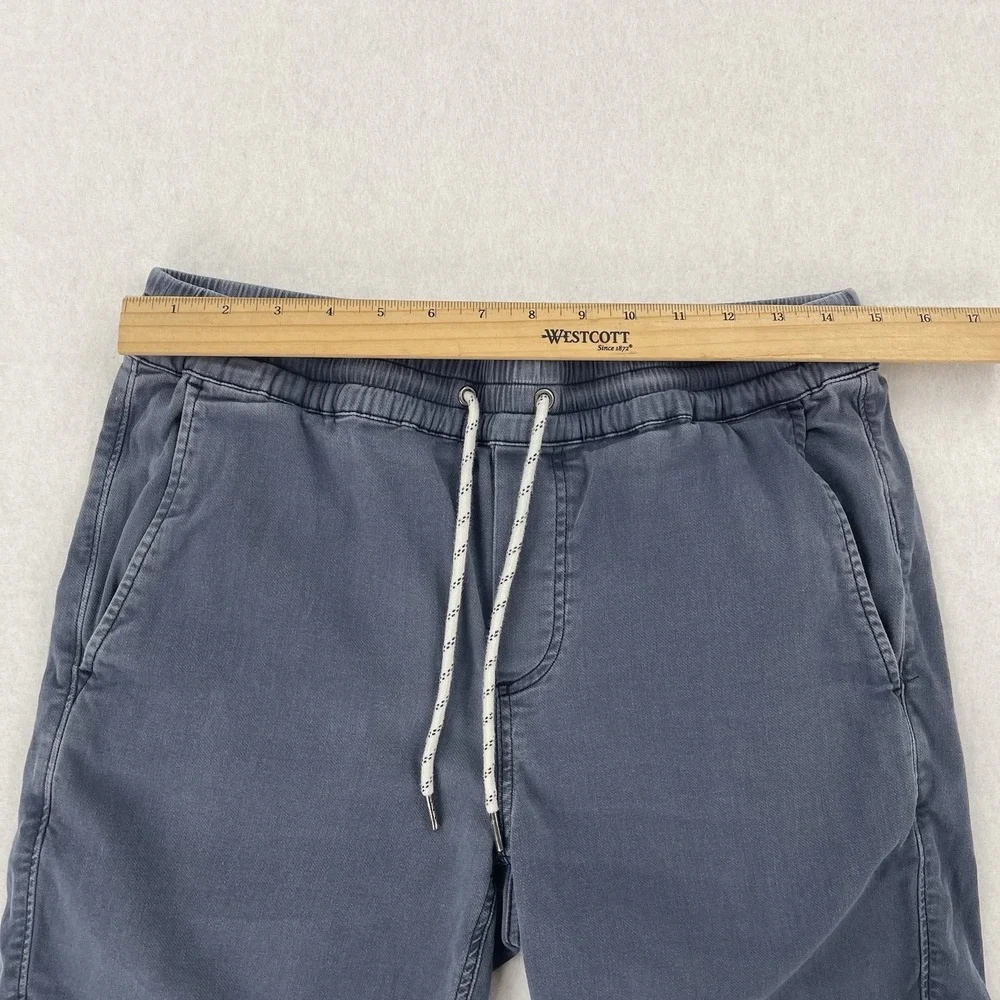 Faherty Essential Drawstring Shorts Mens S Navy Chino Preppy Linen Blend